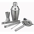 Coffret Cocktail en Inox Avec Shaker - 5 Accessoires