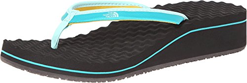 The North Face Women's Base Camp Wedge II Jaiden Green/Beach Glass Green Sandal 9 B (M)