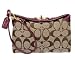 Coach Signature Capacity Wristlet Purse Bag Case 41182 Plum