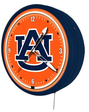 Auburn Tigers Neon Clock