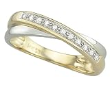 14K Two-Tone Gold Diamond Ring