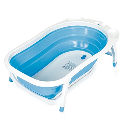 Baby Trend Karibu Folding Bath Tub, Blue/White Childrens stuff sale