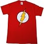Flash Colored Glow in the Dark Logo Mens T-Shirt