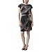 Mossimo® Black: Women's Novelty Dress - Black/Grey Print 14