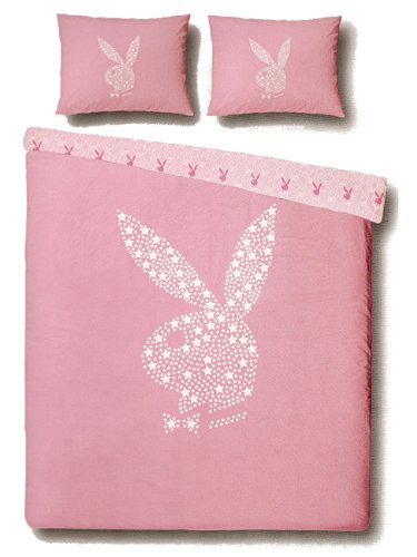 Playboy 'Star Bunny' Double Duvet Cover and Pillowcases