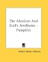 The Absolute And God's Attributes - Pamphlet