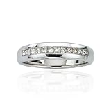14K White Gold 1/2 ct. Princess Cut Diamond Men's Ring