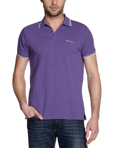 Ben Sherman Herren Poloshirt MC00001S, Gr. 54 (XL), Violett (85N) Preisvergleich