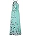 Yougao Women's Chiffon Printed Summer Beach Formal Dresses Green XXL