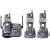 Panasonic Refurb KXTG5653BP 5.8GHz Cordless Phone,3 Handset, 1x3,Digital Answering Device,Black