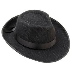 Pin Stripe Fedora Hat