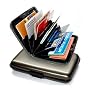 Dark Grey Metal Aluminum Credit Card Case Wallet
