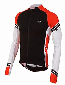 Pearl Izumi - Ride Men's Elite Long Sleeve Jersey, Black/True Red, X-Large