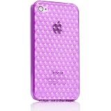Ai-Style iPhone4 TPUケース　　ダイヤパターン パープル【Ai4-S-dai-Purple】