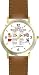 Habit 7 - Sharpen the Saw (English Text) - DELUXE TWO-TONE WATCH from THE 7 HABITS - WATCH COLLECTION BY WATCHBUDDY&Acirc;&reg; - Arabic Numbers - Brown Leather Strap-Size-Large ( Men's Size or Jumbo Women's Size )