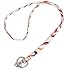 Vera Bradley Lanyard in Hearts Pink