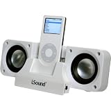 DreamGear i.Sound 2x Plus Foldable iPod Speaker System (White)