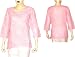 Ladies Kurta Cotton Long Sleeve Top Blouse Chikan Embroidery Size L (ctop411)