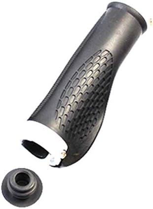 Dipary Cycling Handle Grip for MTB Road Bike Aluminum Alloy Rubber 2pcs White