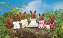 Sylvanian Families Celebration Brown Rabbits Family