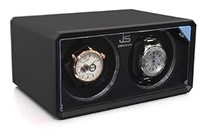 Jomashop Black Automatic Watch Winder with Blue LED's