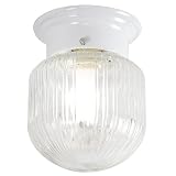 1 light Flushmount white ~ Lightaccents