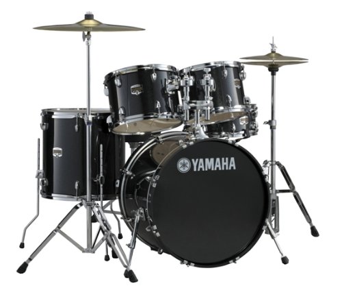 Yamaha BLACK GLITTER GIGMAKER 5-PC DRUM SET WITH HW 22 CONFIGURATION