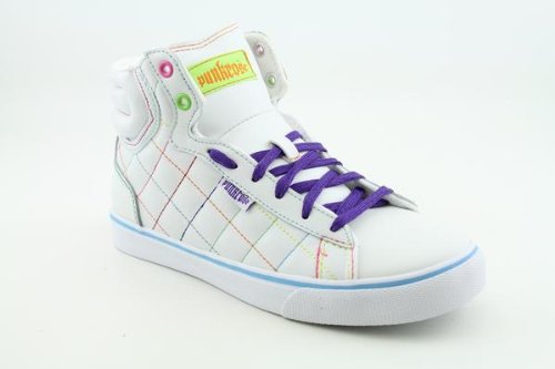 Punkrose Funk-Quilt Shoes White Womens