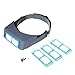 GXG-1987 1.5X 2X 2.5X 3.5X Double Lens Head-Mounted Headband Reading Magnifier Loupe Head Wearing 4 Magnifications