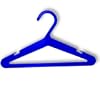 24 children's plastic coat hangers in blue