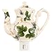 Victorian Ivy Leaves Teapot Porcelain Night Light NEW