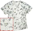 Printed Mock Wrap Top - P14, Nursing Scrubs, Medical Uniforms