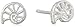 Dogeared It's The Little Things Nautilius Stud Earrings