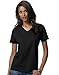 Hanes Relaxed Fit Women's ComfortSoft® V-neck T-Shirt, 2XL-Black