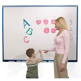12'W x 4'H Flexi-Color Trim Porcelain Steel Magnetic Whiteboard -Tray-Black PVC Trim