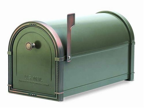 Architectural Mailboxes Coronado Mailbox with Antique Copper Accents, Bronze