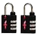 Safe Skies Set of 2 Midnight Black Aero TSA Recognized Locks
