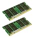 Kingston - Memory - 4 GB ( 2 x 2 GB ) - SO DIMM 200-pin - DDR2 - 667 MHz - unbuffered