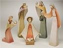 Quiet Inspirations Contemporary Christmas 5-Piece Nativity Set