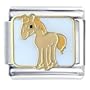 Cute Pony Horse Animal Italian Charms Bracelet Link