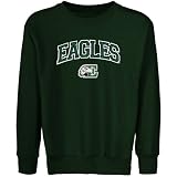 Eastern Michigan Eagles Youth Forest Green Logo Arch Applique Crew Neck Fleece Sweatshirt