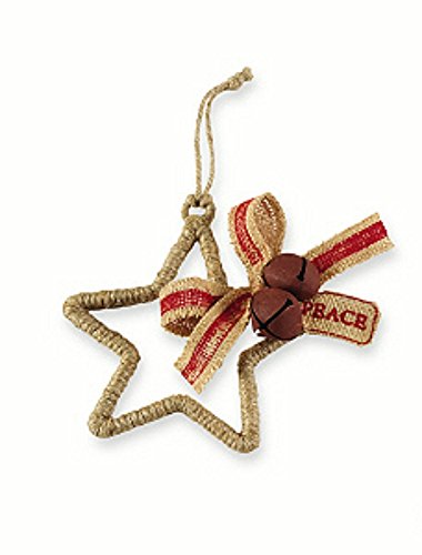 Mud Pie Rope Wrapped Ornaments – 3 Styles (Star)