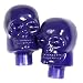 Tireflys Motion Activated Blue Skull Bicycle Valve Stem Lights (Set of 2)