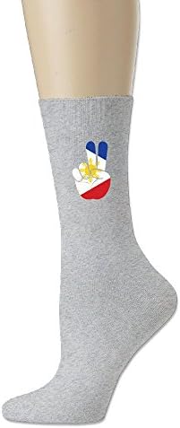 Philippines Flag Crew Socks Ash
