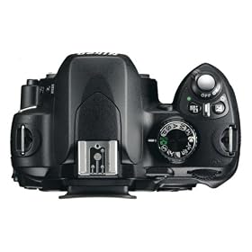 nikon d60 SLR camera from the back