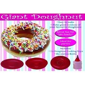 SILICONE GIANT DOUGHNUT CAKE MAKER MOULD + DONUT RECIPE