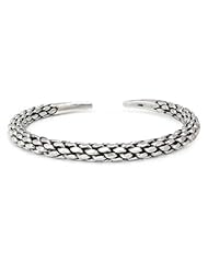 Sterling silver cuff bracelet, Silver Pine - Hand Made Sterling Silver Cuff Bracelet from Thailand