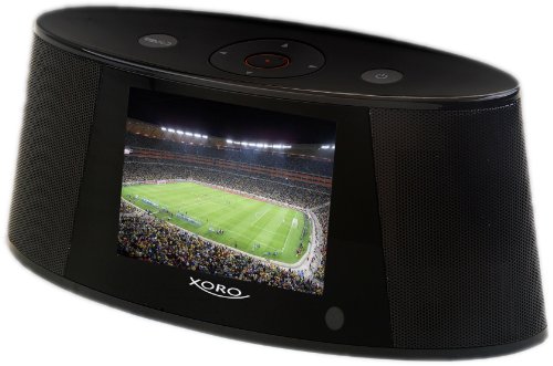 Xoro HMT350  8,9 cm (3,5 Zoll) 4:3 TFT LCD-Internet-Fernseher (WLAN, FM-Radio, SD Kartenslot) schwarz