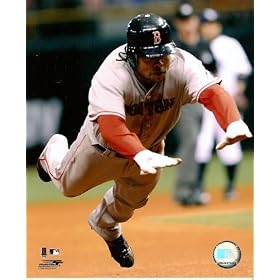 Coco Crisp Red Sox Headfirst Slide 8x10 Photo