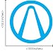 Borderlands logo Wall Art Sticker Decal Peel and Stick. Blue
